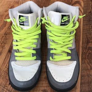 Nike Court Force Dunks SZ 10.5 Neon